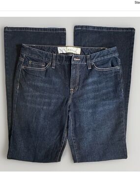 (8L) LOFT FIT & FLARE Dark Blue Jeans